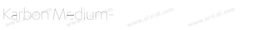 Karbon Medium字体转换